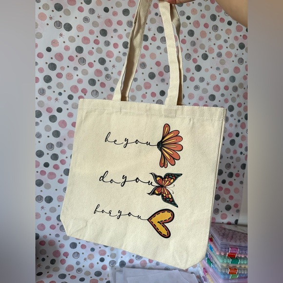 CUSTOM ORDER & READY TO PURCHASE Canvas Tote Bag Trendy 100% Cotton Organic - Picture 6 of 7